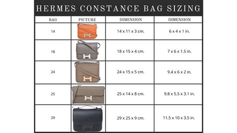 hermes size chart